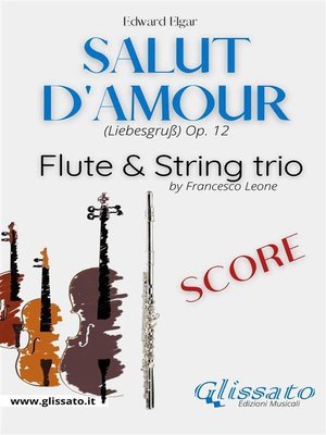 cover image of Salut d'amour--Flute & Strings (score)
